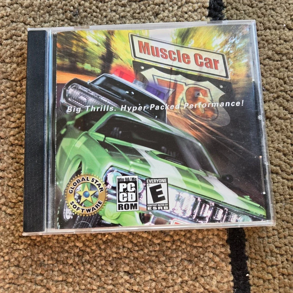 Muscle Car 76 PC CD-ROM Game Global Star Software Windows 98 Me Racing 2001